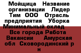 Мойщица › Название организации ­ Лидер Тим, ООО › Отрасль предприятия ­ Уборка › Минимальный оклад ­ 1 - Все города Работа » Вакансии   . Амурская обл.,Сковородинский р-н